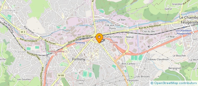 localisation de l'entreprise MONSIEUR GECHO GECHEV à FIRMINY
