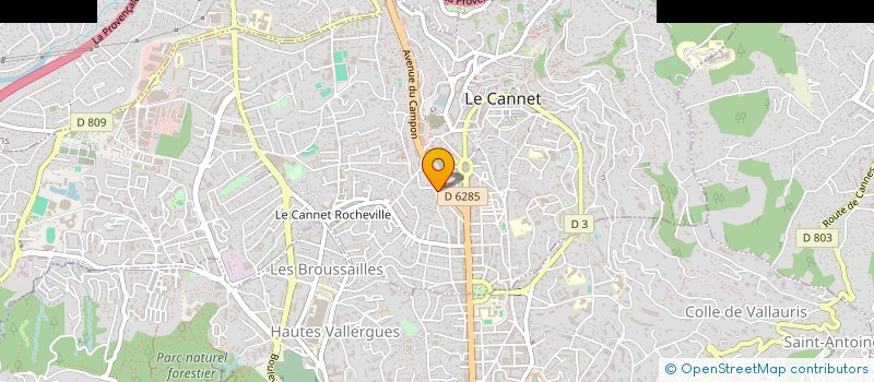localisation de l'entreprise MONSIEUR GECY TAVARES SILVA à LE CANNET