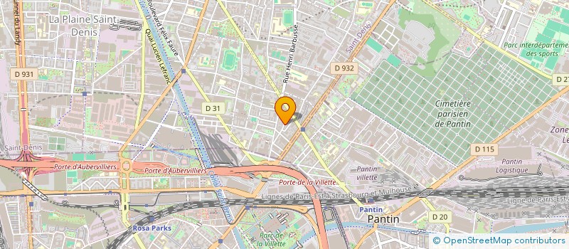 localisation de l'entreprise MONSIEUR GEDEON GESNOUIN  AUBERVILLIERS