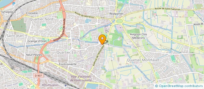 localisation de l'entreprise MONSIEUR GEDEON MANZIKA  AVIGNON