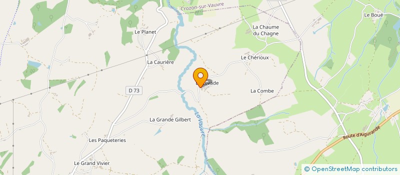 localisation de l'entreprise MONSIEUR GEERT DHAENENS à AIGURANDE
