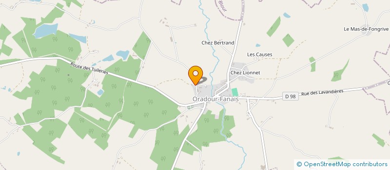 localisation de l'entreprise MONSIEUR GEERT HENOT  ORADOUR-FANAIS