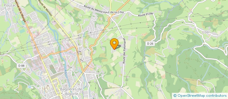 localisation de l'entreprise MONSIEUR GEERT STRAGIER  BAGNERES-DE-BIGORRE