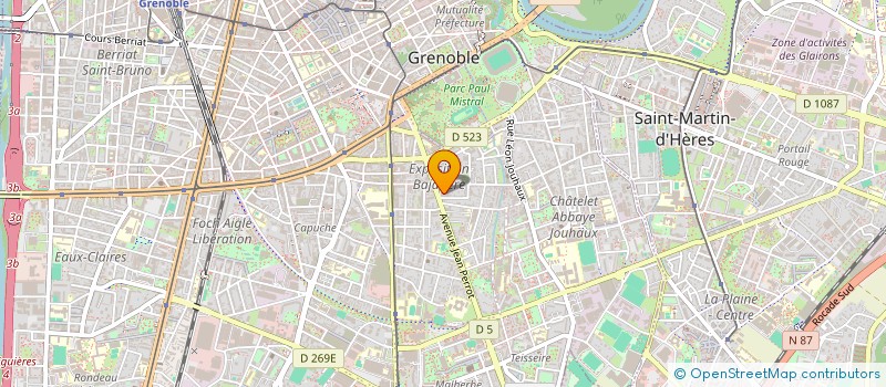 localisation de l'entreprise MONSIEUR GENEST REBOUD  GRENOBLE