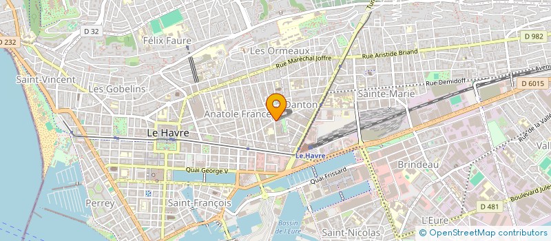 localisation de l'entreprise MONSIEUR GENEVIEVE AUBIN à LE HAVRE
