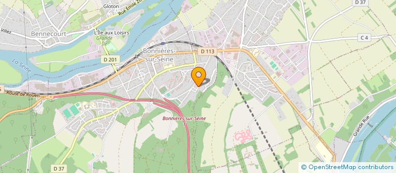 localisation de l'entreprise MONSIEUR GENEVIEVE MARCEL  BONNIERES-SUR-SEINE