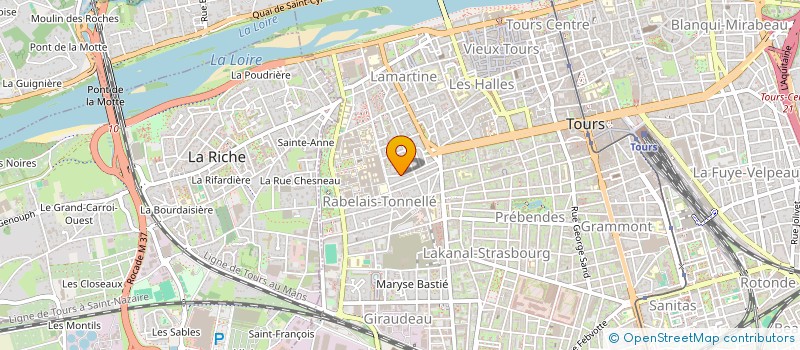 localisation de l'entreprise MONSIEUR GENEVIEVE MUNIER à TOURS