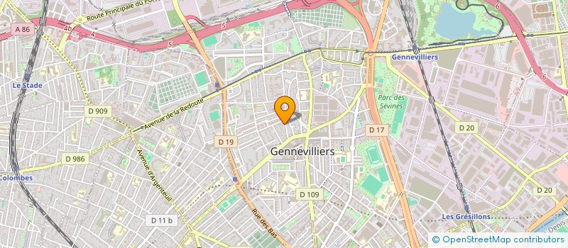 localisation de l'entreprise MONSIEUR GENNEVILIIER ROLLAND PLOMBIER  GENNEVILLIERS