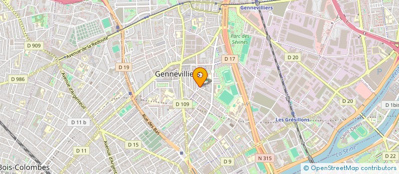 localisation de l'entreprise MONSIEUR GENNEVILLIERS ELO à GENNEVILLIERS