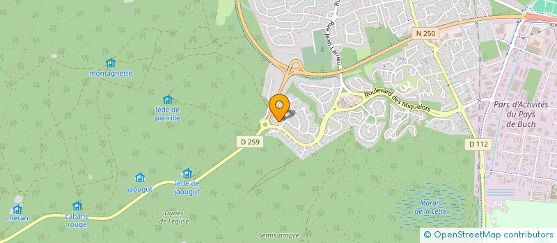 localisation de l'entreprise MONSIEUR GENTIL GADIOU à LA TESTE-DE-BUCH