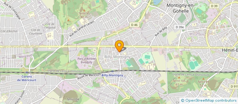localisation de l'entreprise MONSIEUR GEO MILON à BILLY-MONTIGNY