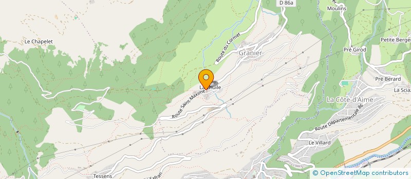 localisation de l'entreprise MONSIEUR GEOFF CHURCHILL  AIME-LA-PLAGNE