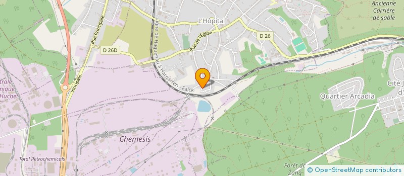 localisation de l'entreprise MONSIEUR GEOFFRAY ARBRUN  L'HOPITAL