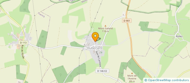 localisation de l'entreprise MONSIEUR GEOFFRAY BAHEUX  HUBERSENT