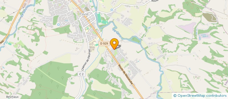 localisation de l'entreprise MONSIEUR GEOFFRAY BISIAUX  PAVIE