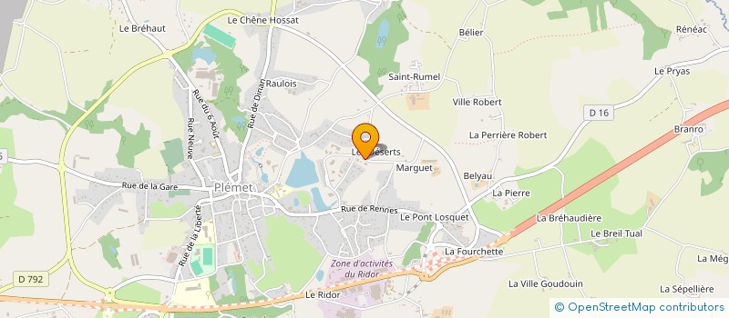 localisation de l'entreprise MONSIEUR GEOFFRAY CHAUVEAU  PLEMET