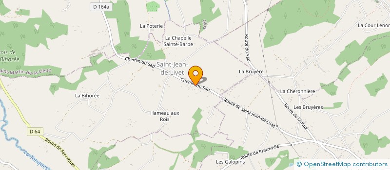 localisation de l'entreprise MONSIEUR GEOFFRAY CHERUEL  SAINT-JEAN-DE-LIVET