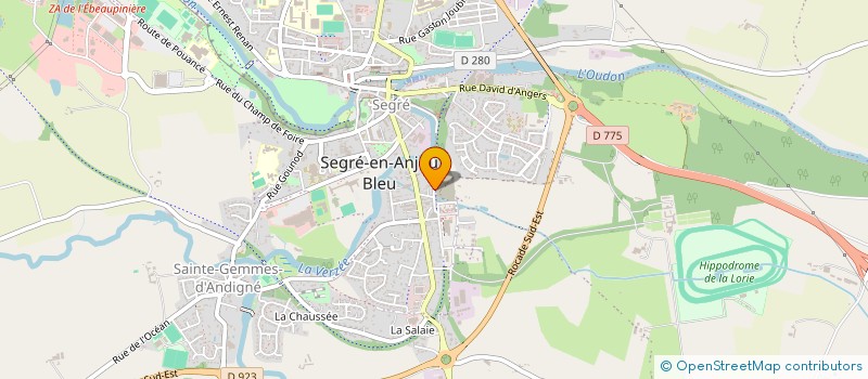 localisation de l'entreprise MONSIEUR GEOFFRAY DURAND à SEGRE-EN-ANJOU BLEU
