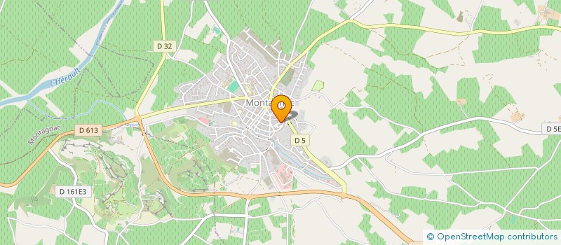 localisation de l'entreprise MONSIEUR GEOFFRAY GUERIN à MONTAGNAC