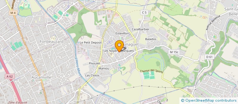 localisation de l'entreprise MONSIEUR GEOFFRAY HUWETTE à LAUNAGUET