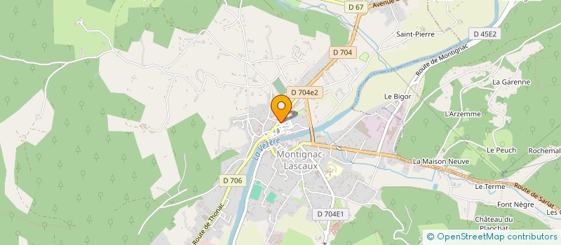 localisation de l'entreprise MONSIEUR GEOFFRAY KLEIN  MONTIGNAC-LASCAUX