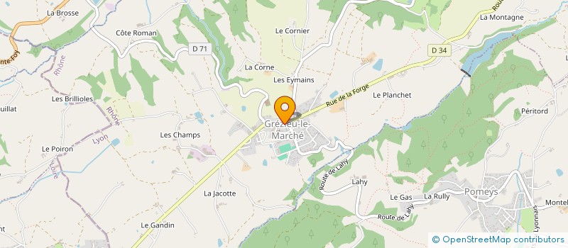 localisation de l'entreprise MONSIEUR GEOFFRAY MARINIER  SAINT-DENIS-SUR-COISE