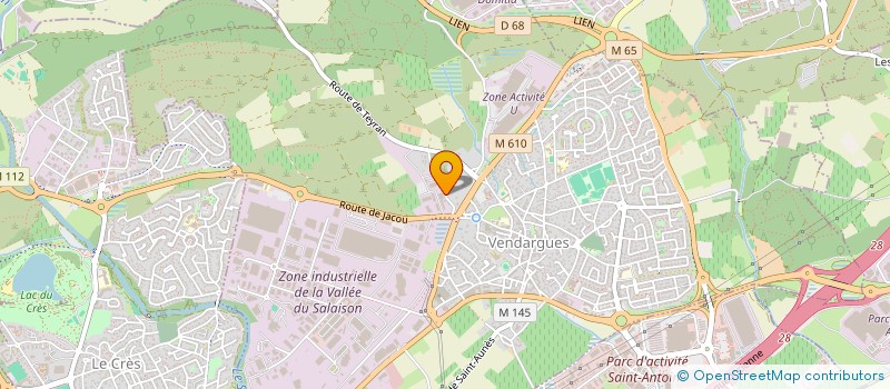 localisation de l'entreprise MONSIEUR GEOFFRAY PELORJAS à VENDARGUES
