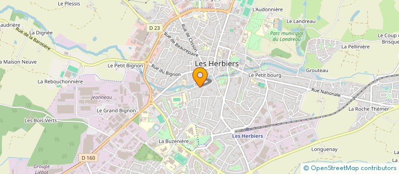 localisation de l'entreprise MONSIEUR GEOFFREY ADAM  LES HERBIERS