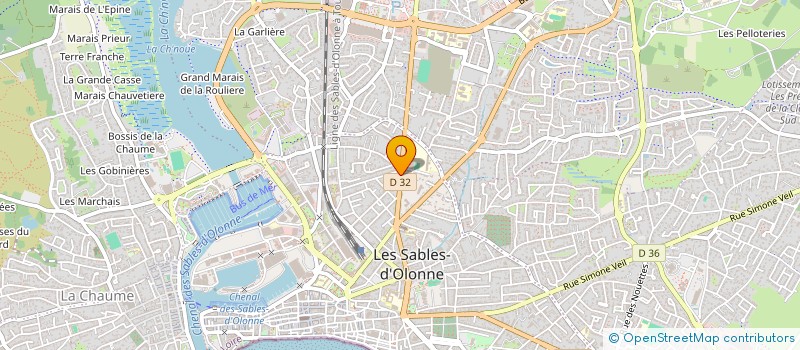 localisation de l'entreprise MONSIEUR GEOFFREY ARNAUD  LES SABLES D'OLONNE