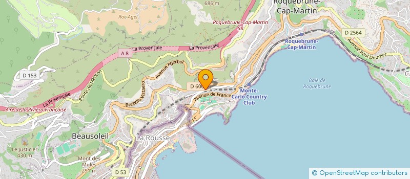 localisation de l'entreprise MONSIEUR GEOFFREY AUBRY à ROQUEBRUNE-CAP-MARTIN
