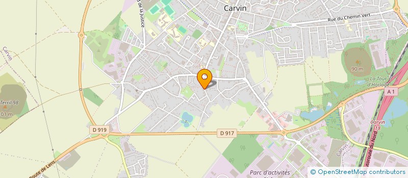 localisation de l'entreprise MONSIEUR GEOFFREY BACQUEZ à CARVIN