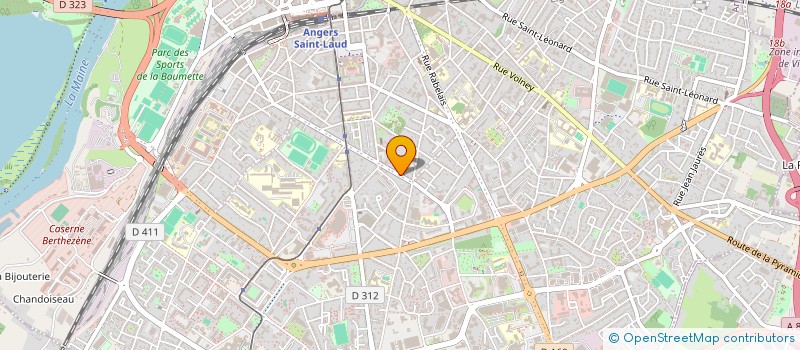 localisation de l'entreprise MONSIEUR GEOFFREY BAILLET à ANGERS