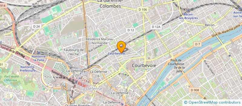 localisation de l'entreprise MONSIEUR GEOFFREY BALBO à COURBEVOIE