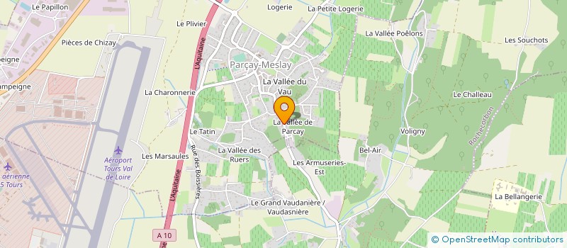 localisation de l'entreprise MONSIEUR GEOFFREY BAUBY  PARCAY-MESLAY