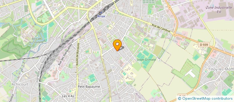 localisation de l'entreprise MONSIEUR GEOFFREY BAUDRY à ARRAS