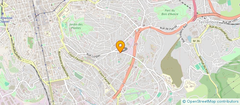 localisation de l'entreprise MONSIEUR GEOFFREY BAYON  SAINT-ETIENNE