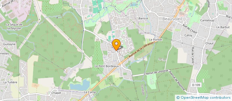 localisation de l'entreprise MONSIEUR GEOFFREY BECMEUR  CANEJAN