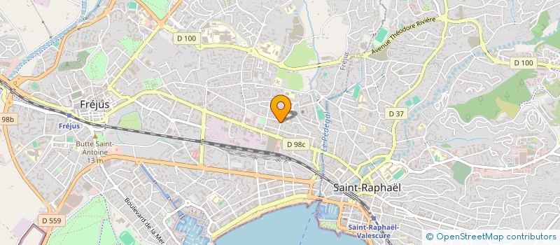 localisation de l'entreprise MONSIEUR GEOFFREY BELLOTTI à FREJUS