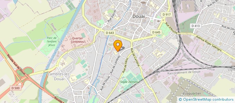 localisation de l'entreprise MONSIEUR GEOFFREY BENDERRADJI  DOUAI