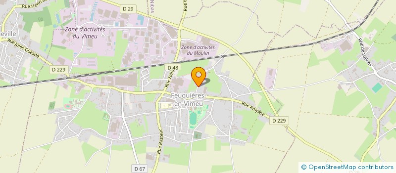 localisation de l'entreprise MONSIEUR GEOFFREY BIBLOCQUE  FEUQUIERES-EN-VIMEU