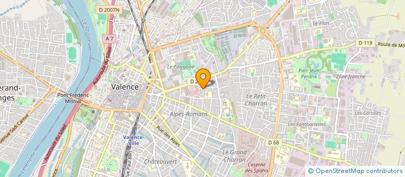localisation de l'entreprise MONSIEUR GEOFFREY BIDOLI à VALENCE