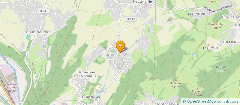 localisation de l'entreprise MONSIEUR GEOFFREY BONNEFOI  VOIRON