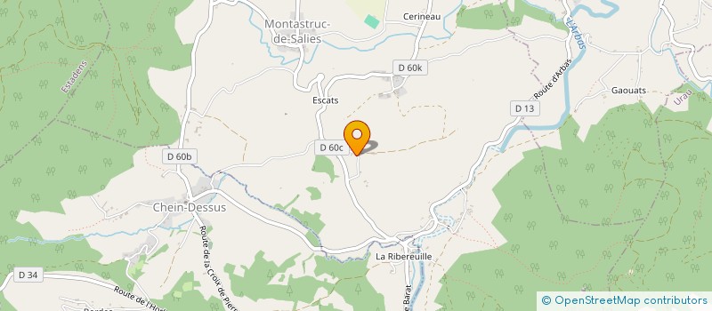 localisation de l'entreprise MONSIEUR GEOFFREY BOTTAREL  MONTASTRUC-DE-SALIES