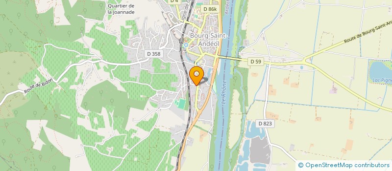 localisation de l'entreprise MONSIEUR GEOFFREY BOUCHON  BOURG-SAINT-ANDEOL