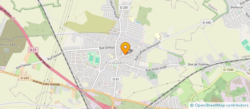 localisation de l'entreprise MONSIEUR GEOFFREY BOUDART  ESCAUDAIN