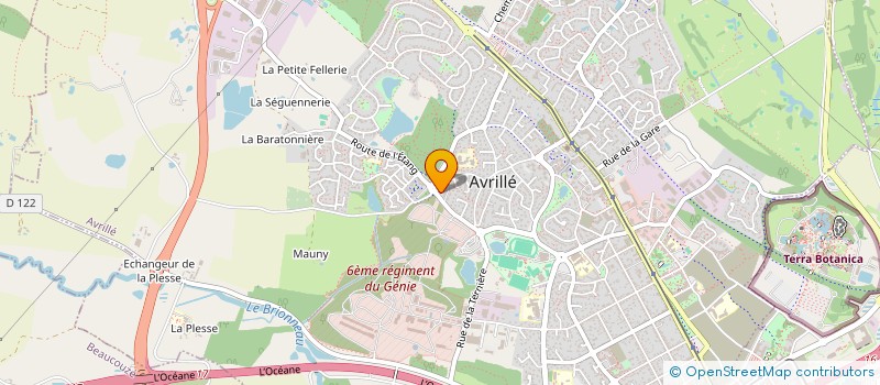 localisation de l'entreprise MONSIEUR GEOFFREY BOULAY à AVRILLE
