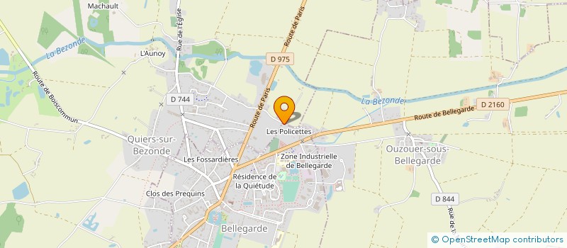 localisation de l'entreprise MONSIEUR GEOFFREY BOYER  BELLEGARDE