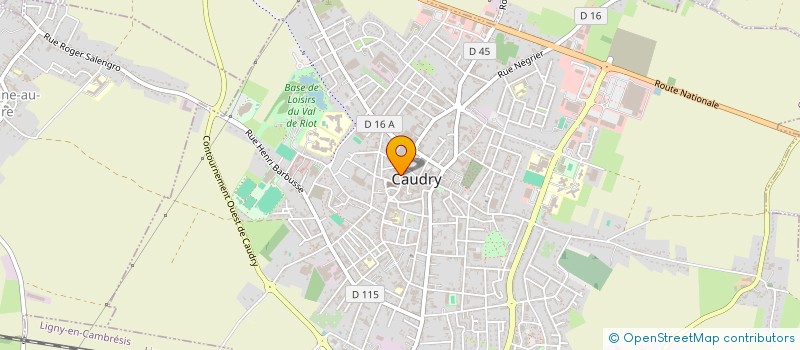 localisation de l'entreprise MONSIEUR GEOFFREY BRICOUT  CAUDRY