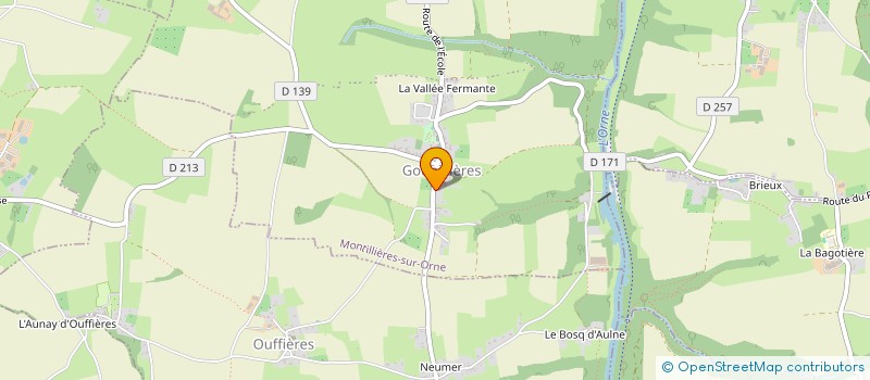 localisation de l'entreprise MONSIEUR GEOFFREY BRILLAUD  MONTILLIERES-SUR-ORNE