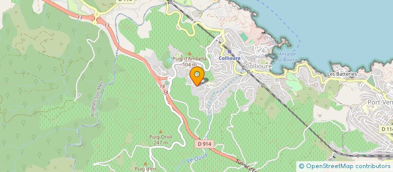 localisation de l'entreprise MONSIEUR GEOFFREY BUISAN  COLLIOURE